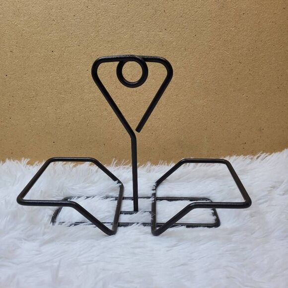 Pampered Chef Simple Additions Brown Metal Small Bowl Caddy - Picture 1 of 5